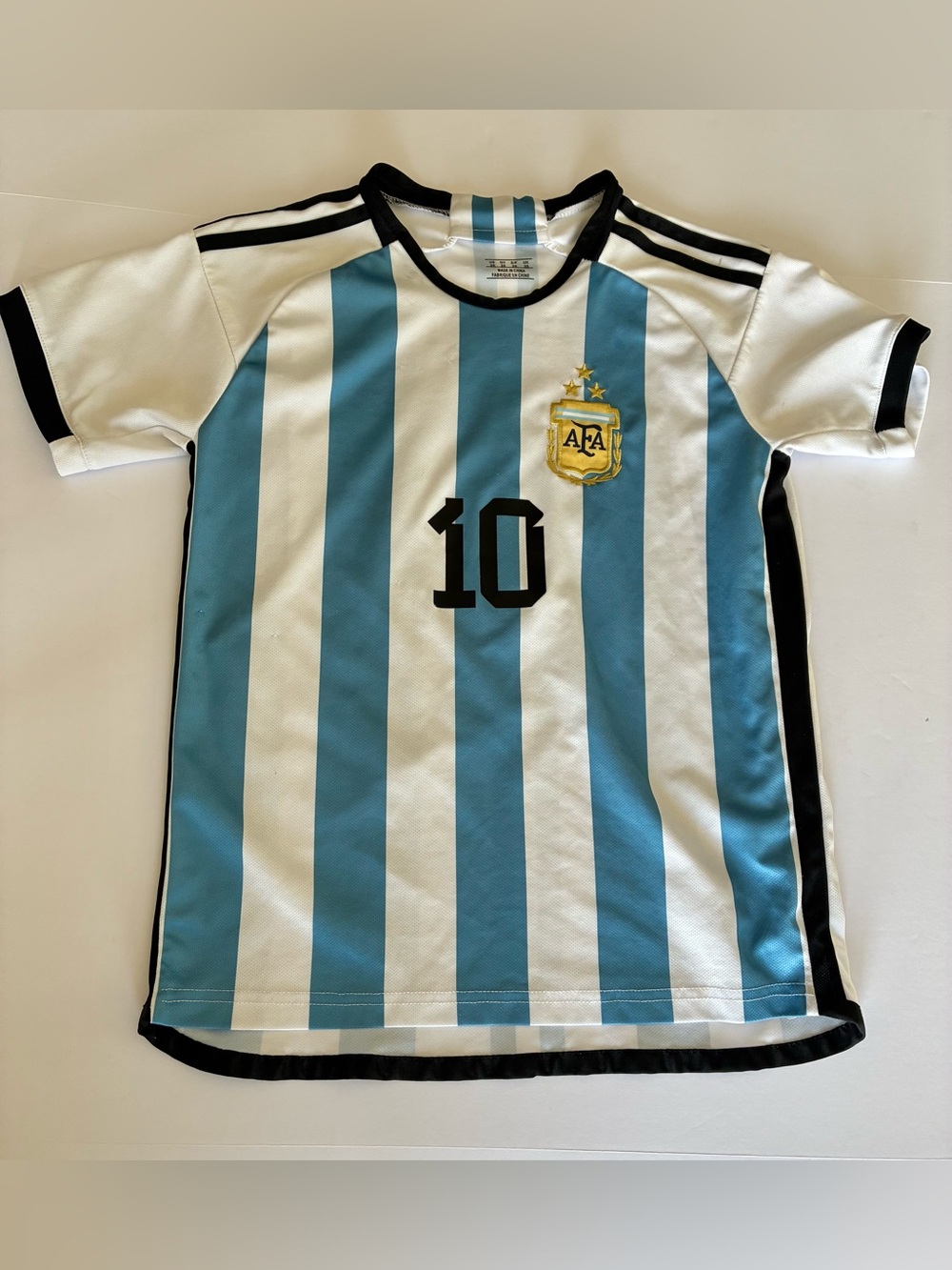 Lionel Messi Argentina Soccer National Team Home Jersey - Youth Size Medium